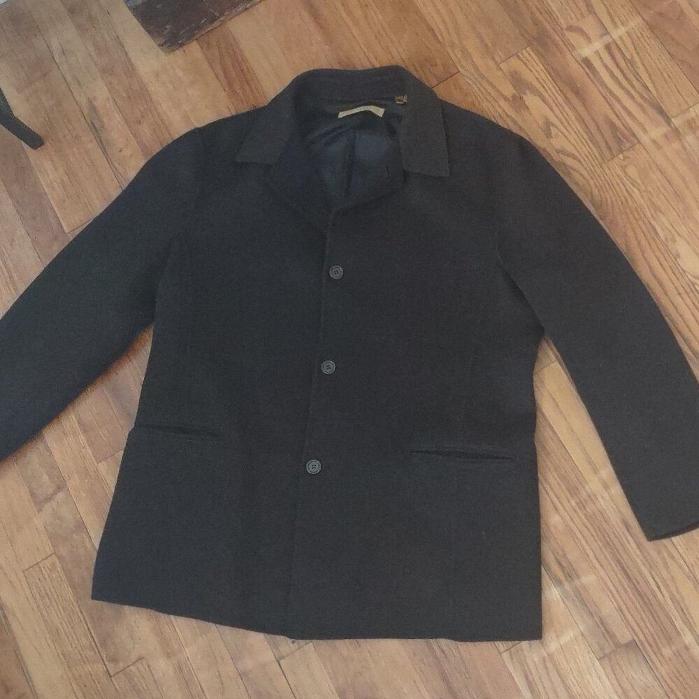 Vintage Donna Karen Signature Wool Blend Coat Men's Size - XL